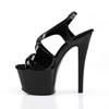 Pleaser - SKY330 KnöchelriemenSandale, Poledance Schuhe - Pole dance schuhe - Schwarz Product image